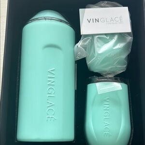 Vinglacé Mint Wine Chiller and Tumbler Set